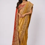 Pure tissue kanjivaram saree with pure bandhej dupatta & readymade blouse !