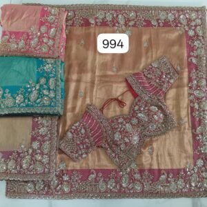 Pure Tissue kanjivaram silk saree with readymade blose