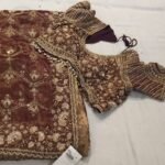 pure tissue kanjivaram bridal silk saree with readymade blouse in brown color